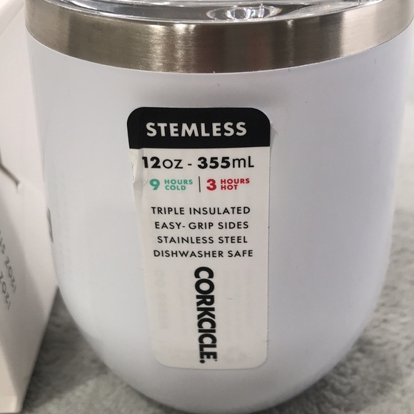 Corkcicle White Wine Tumblers With Baynard Logo 12oz. New - Picture 3 of 7